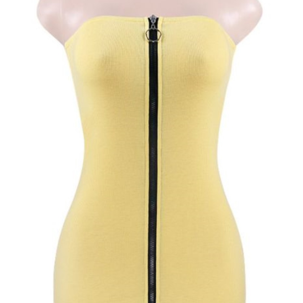 Yellow Mini Dress